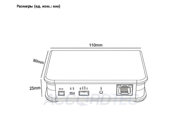 AT-AC10W WH Устройство для подключения монитора видеодомофона к сети интернет ACCORDTEC, белый,